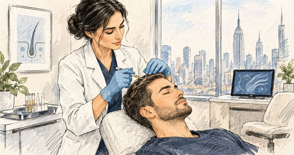 Best PRP hair treatment clinics in NYC in 2026
